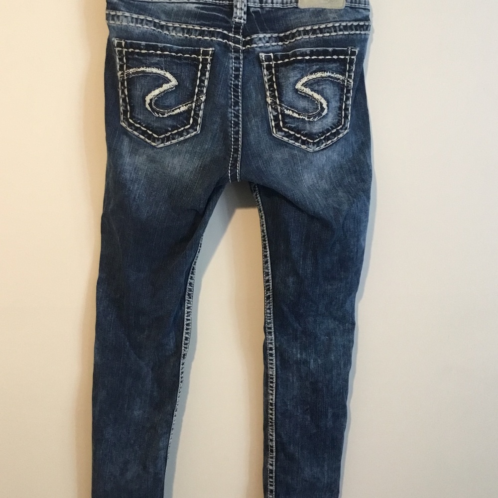 Silver Suki Jeans Mid Super Skinny Jeans W29/L31